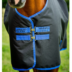 Manta Amigo Ripstop Horseware 900D Plus Turnout 0g Negro / azul clásico