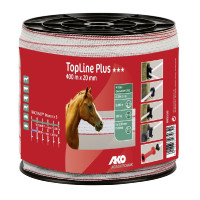 Cinta blanca/roja TopLine Plus AKO Blanco / rojo