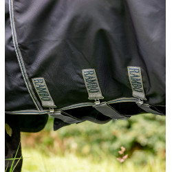 Manta Horseware Rambo Optimo Bundle 0g + Liner 200g Marino / tormenta / gris plateado Azul marino