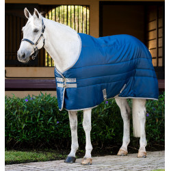 Manta Horseware Amigo Diamond Insulator 100g Marino / gris titanio Azul marino