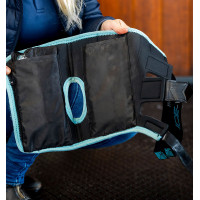 Protectores de corvejones Horseware Ice-Vibe Negro / azul aqua
