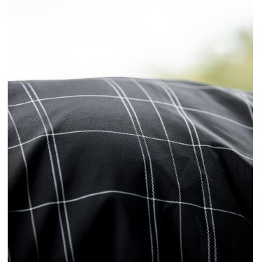 Manta Horseware Rhino Wug Vari-Layer 450g Negro / cuadros blanco gris