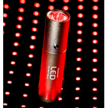 Estilete de terapia Horseware con luz roja LED Negro / negro