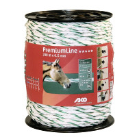 PremiumLine cordón AKO para cercas de pastos Blanco / verde