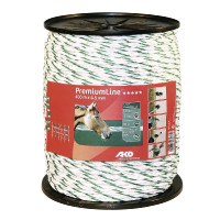 PremiumLine cordón AKO para cercas de pastos Blanco / verde