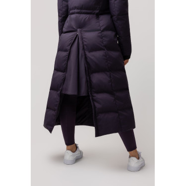 Abrigo largo acolchado para mujer Paloma Horze Hierba mora negra Abrigo largo acolchado para mujer Paloma Horze Hierba mora negra