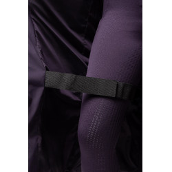 Abrigo largo acolchado para mujer Paloma Horze Hierba mora negra Abrigo largo acolchado para mujer Paloma Horze Hierba mora negra