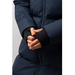 Abrigo largo acolchado para mujer Paloma Horze Arándano Gris