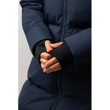 Abrigo largo acolchado para mujer Paloma Horze Arándano Gris