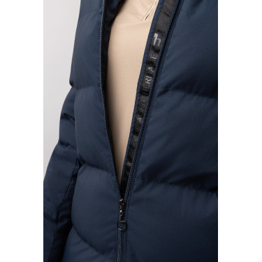 Abrigo largo acolchado para mujer Paloma Horze Arándano Gris