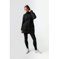 Plumífero calefactable largo Jadine Horze invierno Negro