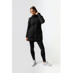 Plumífero calefactable largo Jadine Horze invierno Negro