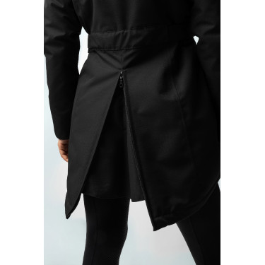 Plumífero calefactable largo Jadine Horze invierno Negro