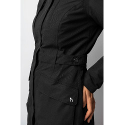 Plumífero calefactable largo Jadine Horze invierno Negro