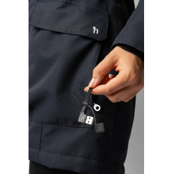 Plumífero calefactable largo Jadine Horze invierno Marino Azul marino