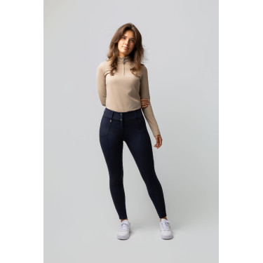 Pantalón de equitación térmico Horze Grand Prix Pro con grip integral para mujer
