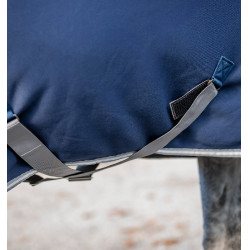Manta secante Horseware integral Amigo Jersey Marino / gris titanio / plata Azul marino Manta secante Horseware integral Amigo Jersey Marino / gris titanio / plata Azul marino
