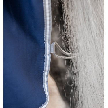 Manta secante Horseware integral Amigo Jersey Marino / gris titanio / plata Azul marino Manta secante Horseware integral Amigo Jersey Marino / gris titanio / plata Azul marino
