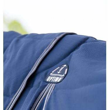 Manta Horseware Rambo Optimo Stable Plus 400g Marino / tormenta / gris plateado Azul marino