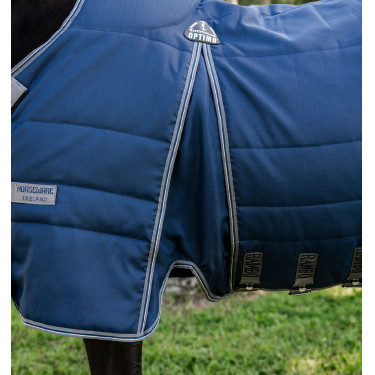 Manta de cuadra Horseware Rambo® Optimo 400g Marino / tormenta / gris plateado Azul marino Manta de cuadra Horseware Rambo® Optimo 400g Marino / tormenta / gris plateado Azul marino