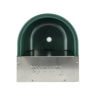 Abrevadero de nivel constante Umbria Equitazione con tapa de acero inoxidable Verde