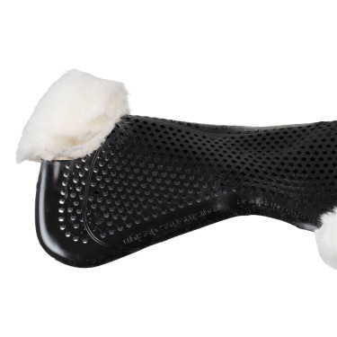 Amortiguador Acavallo Gel NS-S Classic-S recortado plano Negro / borrego blanco