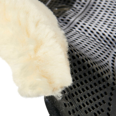 Amortiguador Acavallo Gel NS-S Classic-S recortado plano Negro / borrego natural