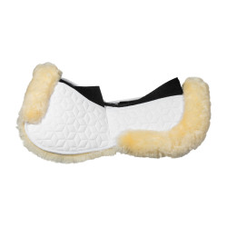 Amortiguador Equestro de elastano con bolsillos y forro de piel de oveja Blanco / natural