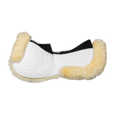 Amortiguador Equestro de elastano con bolsillos y forro de piel de oveja Blanco / natural