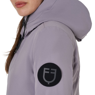 Chaqueta Equestro para mujer repelente al agua y cortaviento Gris escarchado