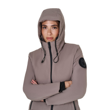 Chaqueta Equestro para mujer repelente al agua y cortaviento Atigrado Marr&amp;amp;amp;oacute;n