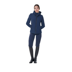 Chaqueta impermeable de mujer Equestro x FISE Americana marina Azul marino