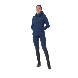 Chaqueta impermeable de mujer Equestro x FISE Americana marina Azul marino