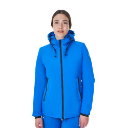 Chaqueta impermeable de mujer Equestro x FISE Azul de Savoie