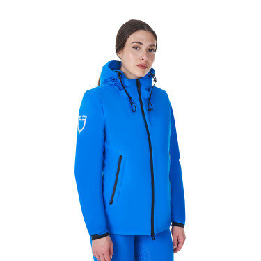 Chaqueta impermeable de mujer Equestro x FISE Azul de Savoie