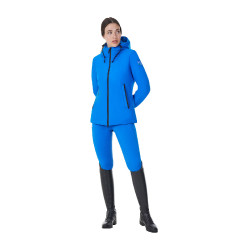 Chaqueta impermeable de mujer Equestro x FISE Azul de Savoie