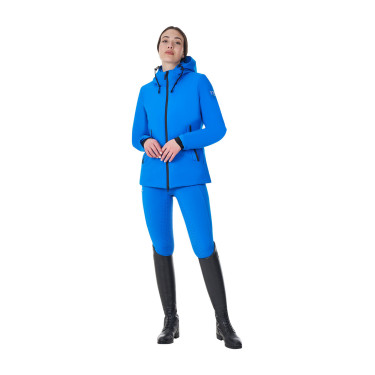 Chaqueta impermeable de mujer Equestro x FISE Azul de Savoie