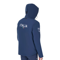 Chaqueta impermeable hombre Equestro x FISE Americana marina Azul marino