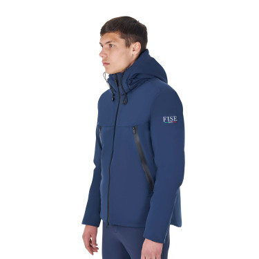 Chaqueta impermeable hombre Equestro x FISE Americana marina Azul marino