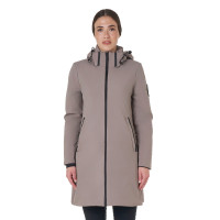 Chaqueta larga de mujer Equestro repelente al agua y cortavientos Atigrado