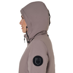 Chaqueta larga de mujer Equestro repelente al agua y cortavientos Atigrado