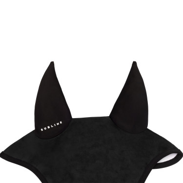 Bonete antimoscas Acavallo Sublime en Louvre con parche de logotipo en silicona Negro