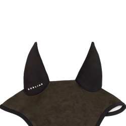 Bonete antimoscas Acavallo Sublime en Louvre con parche de logotipo en silicona Castaño Marr&amp;oacute;n