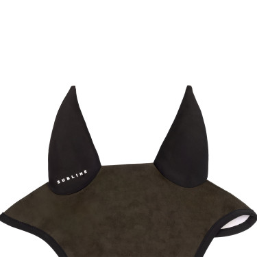 Bonete antimoscas Acavallo Sublime en Louvre con parche de logotipo en silicona Castaño Marr&amp;oacute;n