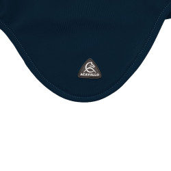 Capucha antimoscas Acavallo Sublime de spandex con parche del logo de silicona Marino Azul marino