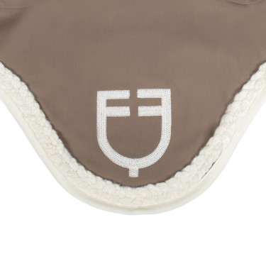 Capucha Equestro con cordón trenzado Nogal / blanco antiguo Marr&amp;oacute;n