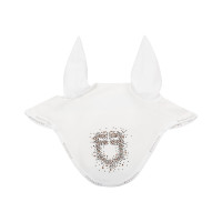 Gorro Equestro de tejido técnico con logotipo con purpurina Blanco