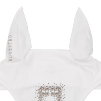 Bonete Equestro de tejido técnico con logotipo de strass Blanco
