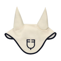 Capucha Equestro acolchada Wave en tejido técnico Blanco antiguo / azul marino blazer