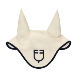 Capucha Equestro acolchada Wave en tejido técnico Blanco antiguo / azul marino blazer